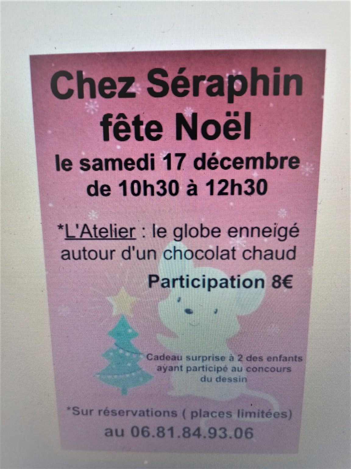 VISITE AU PAYS DU PERE NOEL Chez Séraphin